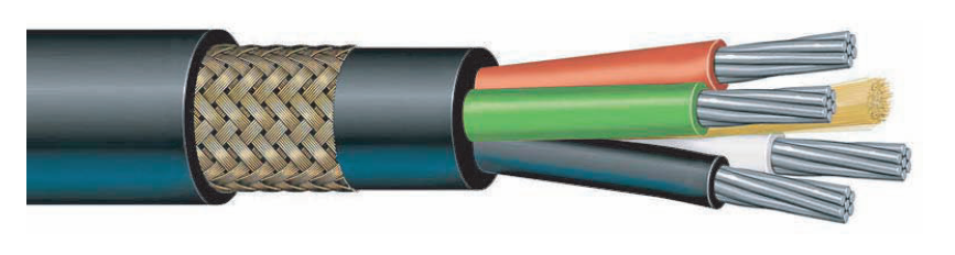 Bostrig™ Type P Power 8 AWG Four Conductor (Armored & Sheathed)