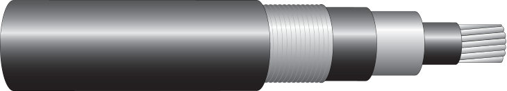 EmPowr® Fill Shielded Power Cable 15-35 kV - Longitudinally Applied Corrugated Tape