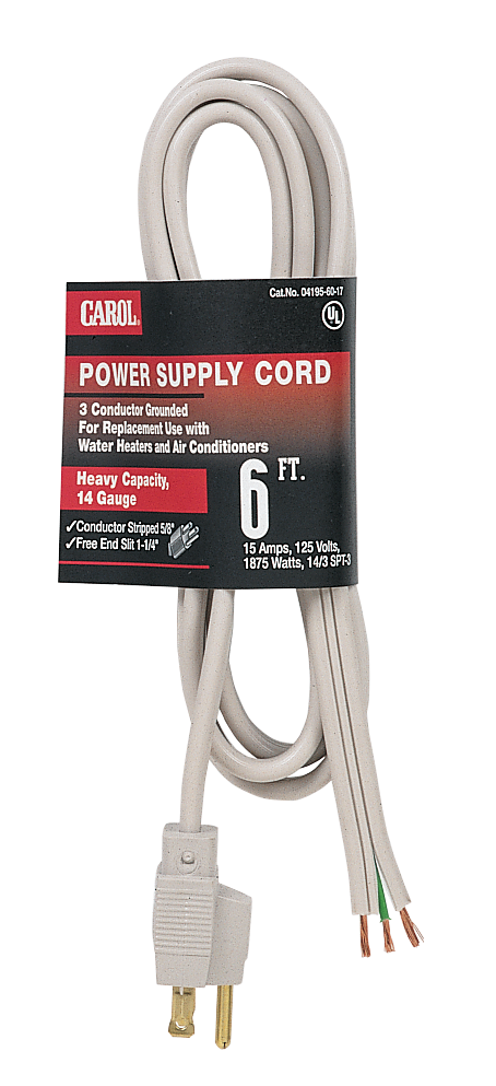 Power Supply Replacement Cords - 2 and 3 Conductor