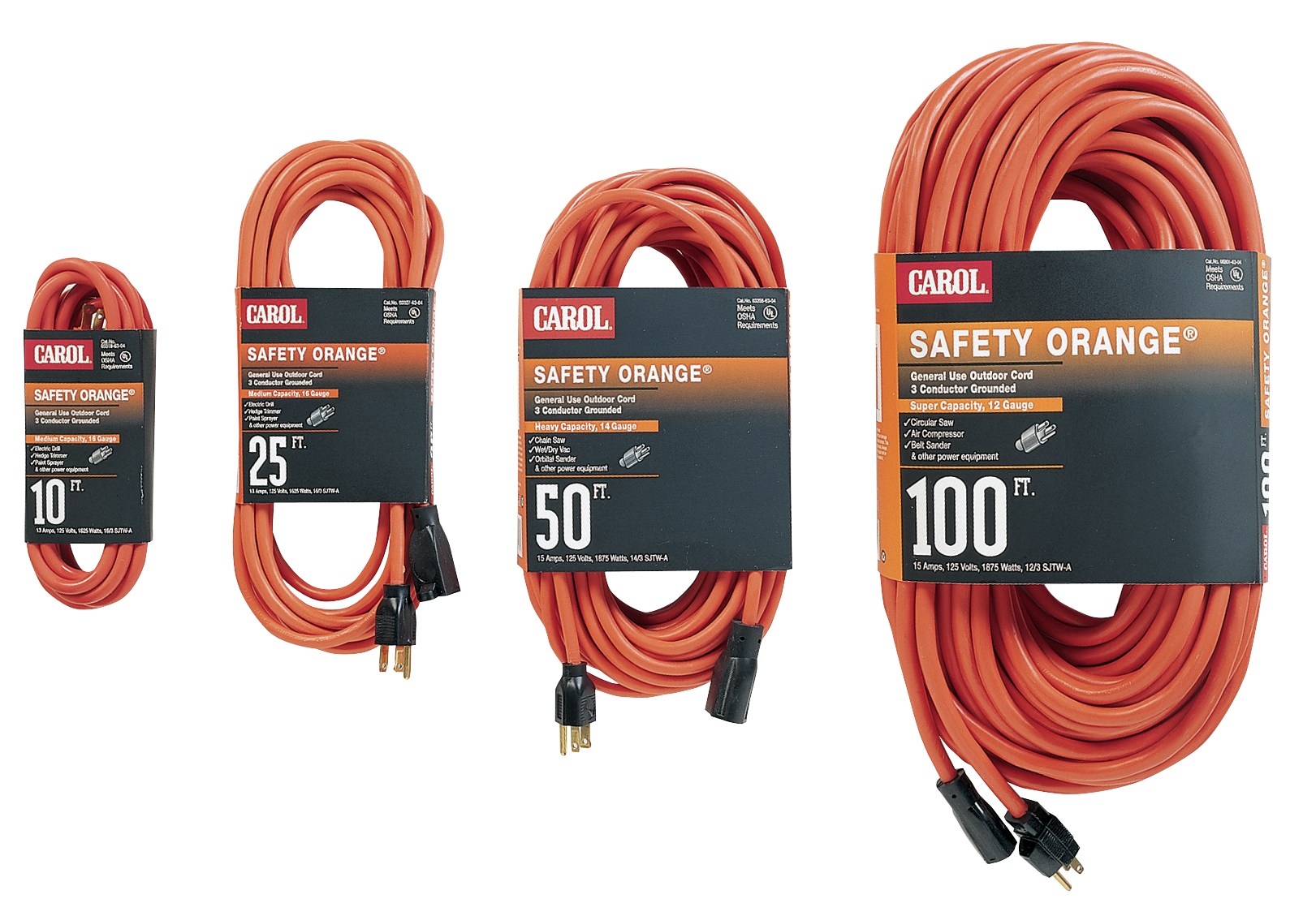 Safety Orange Extension Cord